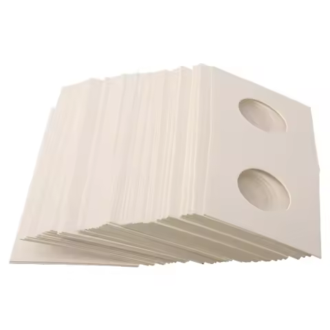 1 Set Coin Storage Stamp Holder Square Cardboard Case Coin Album Collection Coin Holders Flip Clip C