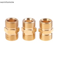 warmhomeiw High Pressure Washer Hose Extension Connector Adapter Copper M22 14mm & 15mm MEI