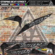 Striping Beat Street Variasi lis art simple extreme/Striping Beat Street variasi/modifikasi beat str