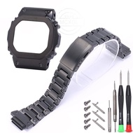 Watch Case DW5600 5032 5020 Strap Metal Bezel Case Stainless Steel GWB 5600 GWX-5600 G-Refit Watchba