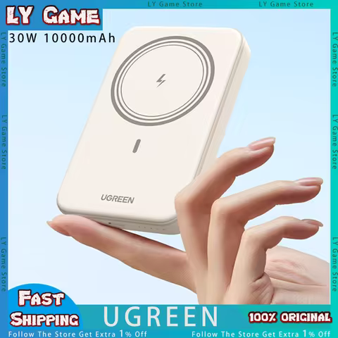 UGREEN 30W/27W Fast Charging 10000mAh Magnetic Power Bank Portable Magsafe Charger For iPhone 12-16 