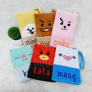 BTS Fur Pouch 2 Colors BTS KPOP Fur Pouch BTS Fur Wallet BTS Long KPOP Fur Wallet