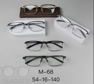 999.9 size:54-16-140 model:M-68 鈦金屬半框眼鏡