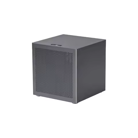 6‑Bay NAS Chassis, 2mm Anodized Aluminum Shell, Support MATX Motherboard ATX Power Supply Storage Se
