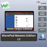 NCH WavePad Audio Editor Pro 16 Lifetime for Intel and M1 Chip Apple Silicone MacOs/Macbook/Mac Soft