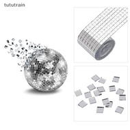 tututrain Mirror Mosaic Tiles Stickers DIY Self-Adhesive Mini Square Acrylic Wall Sticker TT