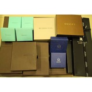 各精品紙盒(Louis Vuitton/Mikimoto/Tiffany&amp; Co./Gucci/Burberry/Burberry blabk label)