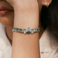 礦石編織手鍊/腳鍊 // 藍虎眼|綠髮晶|橄欖石|綠磷灰|月光石