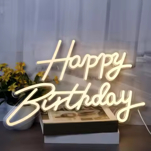 Happy Birthday Led Light Birthday Party Neon Sign Happy Birthday Neon Sign Led Light Usb Powered Dim
