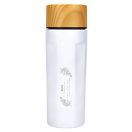 IKUK 艾可 陶瓷濾茶器瓷芯茗茶杯  蕨葉白  500ml  1個