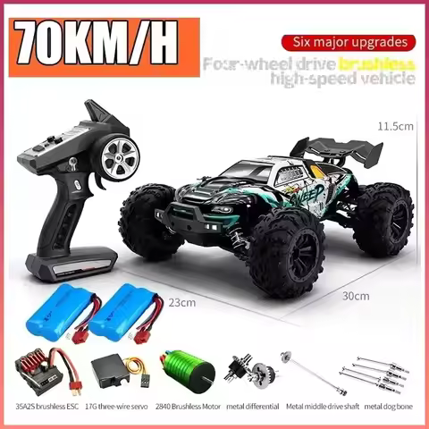 2024 New 1:16 Scale Large RC Cars 75km/h High Speed RC Cars Toys for Boys Remote Control Car 2.4G 4W