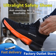 ※FASHION※ Men Safety Shoes Hiking Fashion Sneaker Shoes Women Steel Toe Shoes