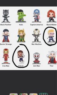 Pop mart avengers marvel Hawkeye falcon 鷹眼 飛隼 盲盒
