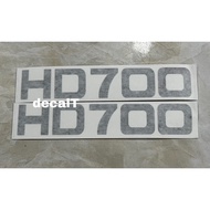 Black hd800 hd700 letter sticker for truck. Hd800 hd700 lettering sticker for hyundai truck