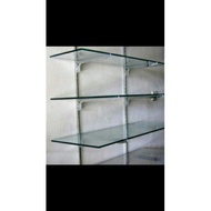 40cm glass shelf Bracket, 2m pole, 4 levels
