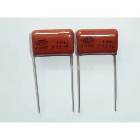 50pcs CBB capacitor 104 400V 104J 0.1uF 100nF P15 CBB21 Metallized Polypropylene Film Capacitor