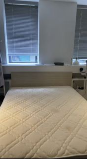 木製床架連床褥 Queen Size Mattress with Storage Bed