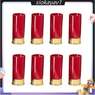 8PCS 12 Gauge Shot Glasses Tequila Shot Glass Suitable for Bar Home