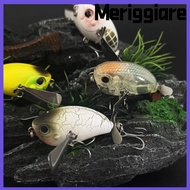 MERIGGIARE Cicada Lure, Floating Body 45mm Length Cicada Fishing Lure, Portable 7g Weight Metal-Blad