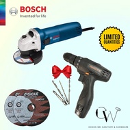 [CW] BOSCH ORIGINAL 4" ANGLE GRINDER GWS060 (FOC PERFECT X CORDLESS DRILL/DRIVER)bosch drill