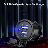 【Free shipping】 Car Charger USB Vehicle DC12V-32V Waterproof Dual USB Charger 2 Port Power Socket 5V