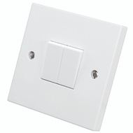 British Standard British Irish Cyprus Switch UKCA 2 GANG LED SWITCH 2 WAY