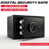 Safe Box Digital Security For Home Widened Safety Box Anti Theft Safe Box + Passcode + Key Password 