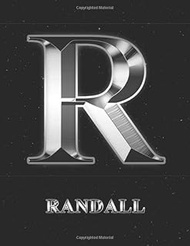 Randall: 1 Year Daily Planner (12 Months) | Silver Effect Letter R Initial First Name | 2020 - 2021 