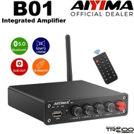AIYIMA B01 Wireless Bluetooth Receiver/Streamer, USB Integrated Amplifier (Official local stock - SG/UK plug)