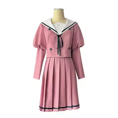 Anime The Fragrant Flower Blooms with Dignity Waguri Kaoruko Cosplay Costume Rose Net Wig JK Uniform