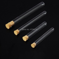 ☃18x180mm 10pcs/lot Borosilicate lab glass test tube with cork stopper blowing glass Pyrex test Id