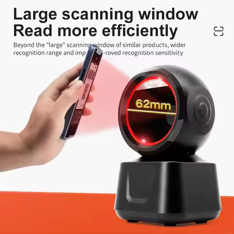 2D Barcode Scanner Image Platform Durable Desktop Scanner 1D 2D QR Code Reader USB Omnidirectional H