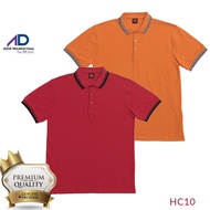 OREN SPORT Unisex Polo Tee Shirt in Red or Orange - OREN SPORT HC10 Casual Polo Shirt (READY STOCK)