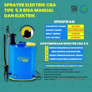 Sprayer Tangki Tengki Sprayer Elektrik Elektric CBA  5.5 dan Manual 3in1 Original Kapasitas 16l Liter