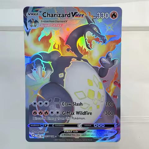 New PKM Holo Rare Trading Card Game:(SYLVEON CHARIZARD URSHIFU CALYREX) Vmax Proxy Collection Battle