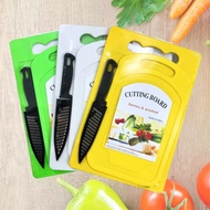 UD 3 in 1 Colored Plastic Cutting Board Set Food Chopping Board Set Kitchen Tools