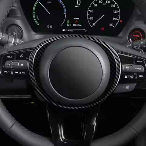 Car Steering Wheel Button Frame Cover Trim for Honda HRV VEZEL Interior Accessories 2021 2022 2023 2