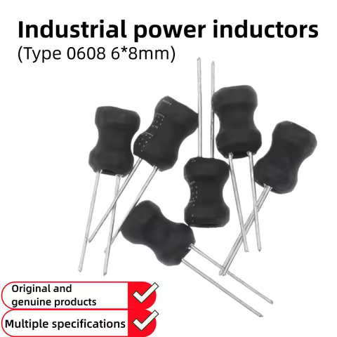 10PCS,0608,6*8mm I-shape Power Inductor Inductance Copper Coil 1MH 100uh 68uh 150UH 220 330 470 uH 2