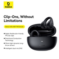 Baseus หูฟังเอียร์บัดเสียงเบสแบบพกพาหูฟังบลูทูธไมโครโฟนตัดเสียงรบกวนเปิดหูฟังไร้สายบลูทูธ5.3หูฟัง TW