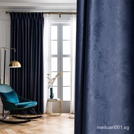Blackout curtain 3D embossed full blackout curtain fabric Living room bedroom curtain