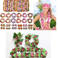 ALOHA Tropical Hawaiian Theme Beach Party Colorful Cute Pop Wreath Petals Necklaces Headbands Bracel
