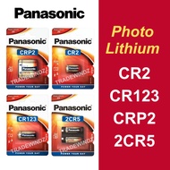 🔥Original Panasonic CRP2 / CR2 / CR123 / 2CR5 Photo Lithium Battery Photo Power Camera Battery