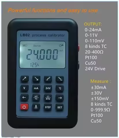 LB02 Resistance Voltage Meter 4-20mA 0-10V/mV Signal Generator Source thermocouple PT100 temperature