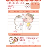 Invoice book 1 copy with cute pictures/book