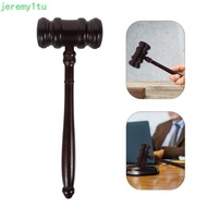 JEREMY Judge Hammer, Wood Gavel Durable Base Costume Sound Block, Simple Design Attorney Decorative 