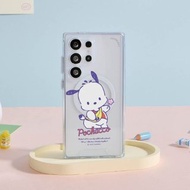 三麗鷗男團帕恰狗吃棒棒糖防摔透明SAMSUNG手機殼