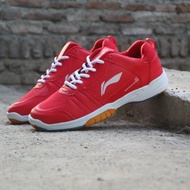 sepatu lining badminton merah premium/sepatu olahraga pria/sepatu pria keren