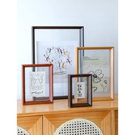 B. b.Nordic Simple Double-Sided Transparent Photo Frame Swing Table 20cm 8 Display 7A4 Photo Wall Ha