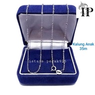 SUNSHINE KALUNG WANITA PENDEK PERAK ASLI 925 SILVER LAPIS EMAS PUTIH -