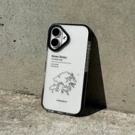 【Hong Kong 手繪地圖系列】加厚防撞條邊框防摔手機保護殼